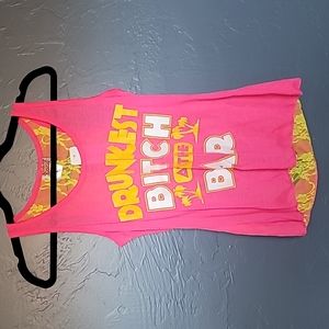 NWT Spencer’s Black Graphic Tee w/ Open Back Lace Detail | Juniors Small